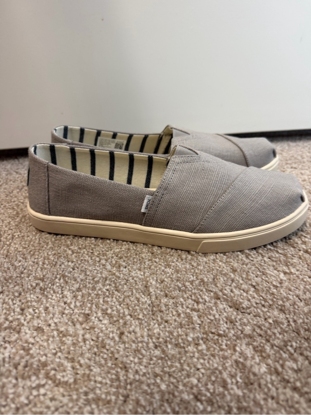 New TOMS women’s Alpargata Cupsole grey Canvas 8.5